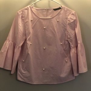 Lilac Beaded Shirt